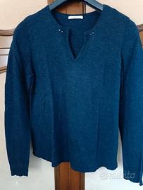 maglia blu metallizzato