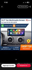 Radio Schermo Touch 12.3" per Audi A3 2014-2019