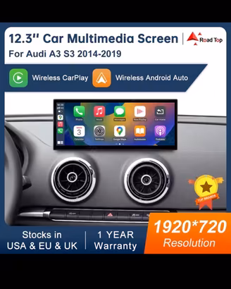 Radio Schermo Touch 12.3" per Audi A3 2014-2019