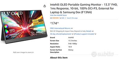 monitor portatile oled