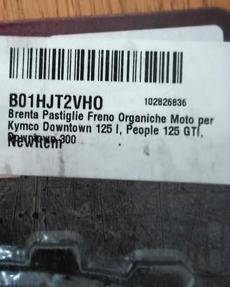 Pastiglie freni anteriori e posteriori Kymco Downt
