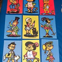 lotto cartoline vintage  vellutate