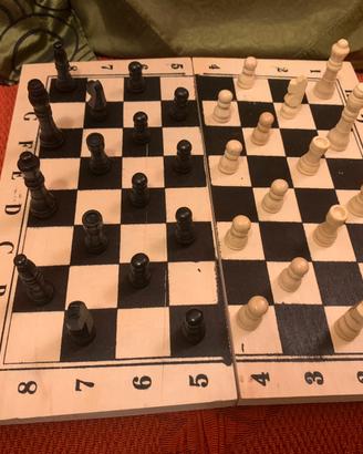Gioco della Dama con Scacchiera Pieghevole