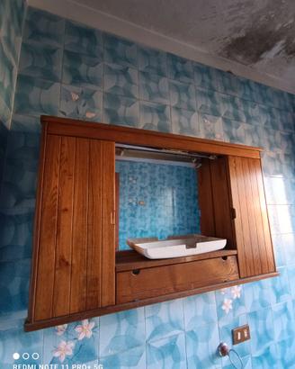 Mobile specchio da bagno vintage