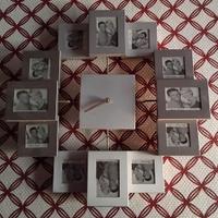 orologio da muro con foto