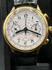 Universal Geneve Compur - Cronografo oro 18 - Raro