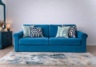 Divano Letto mod. Maggie (CONFALONE) Blu Turchese