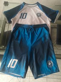 Maglietta e pantaloncini da calcio per ragazzo 