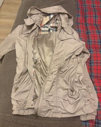 giacca leggera beige burberry bambina ragazza