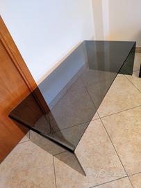 Tavolino da salotto in cristallo