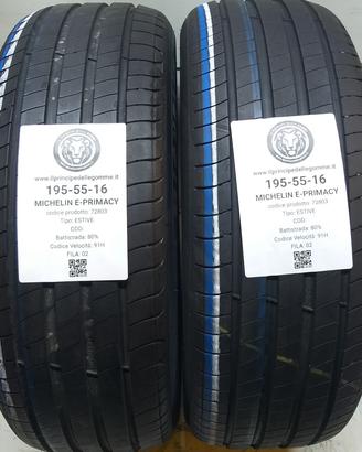 2 GOMME 195 55 16 MICHELIN A72803