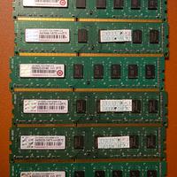 6 Moduli RAM 2GB DDR3 1333MHz