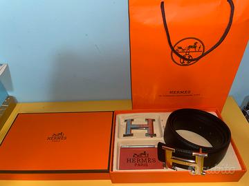 Cintura Hermès con doppia fibbia “H”