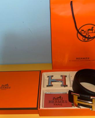 Cintura Hermès con doppia fibbia “H”
