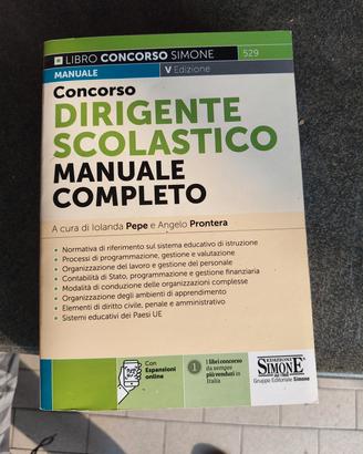 manuale completo concorso dirigente scolastico 