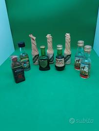  8 bottiglie  di liquore mignon vintage