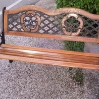 Panca in ghisa e legno
