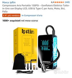 Compressore Aria Portatile 150PSI