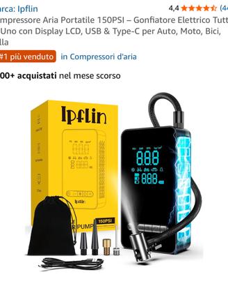 Compressore Aria Portatile 150PSI