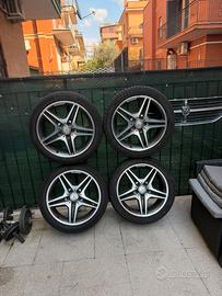 Set di 4 gomme con cerchi mercedes benz originali