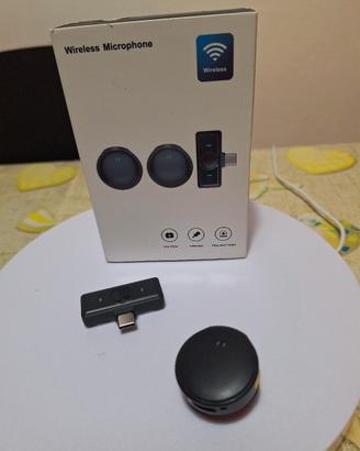 Microfono wireless Lavalier 