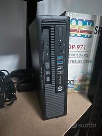 PC HP MINI SLIM 800G1 INTEL I5 4590T 8G SSD W10