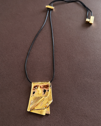 Collana Adolfo Domínguez pendente dorato