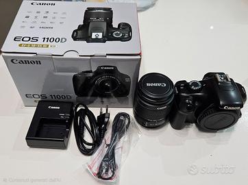 canon eos 1100d -obiettivi canon,imballo originale