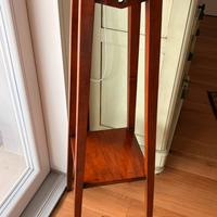 Alzatina porta fiori in noce