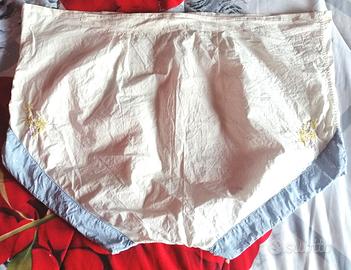 Mutandone antico vintage donna cotone con ricami