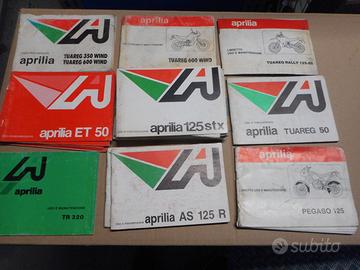 Libretto uso manutenzione aprilia vari modelli