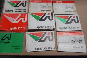 Libretto uso manutenzione aprilia vari modelli