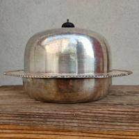 piatto antico in argento Sheffield 3 pezzi