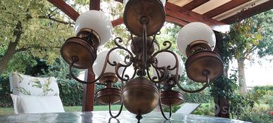 lampadario vintage stile impero