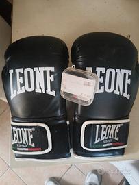 Guantoni Boxe Leone + Paradenti – Nuovi, Mai Usati