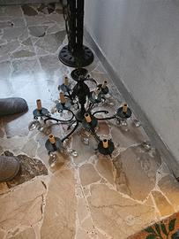 lampadario in ottone 