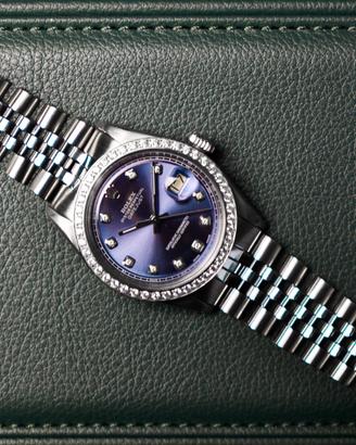 Rolex Datejust Ref. 1601 Blue Dial Diamond  