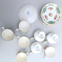 Servizio vintage Bavaria 8 tazzine con piattini