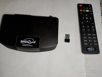 Decoder Digiquest Voice Alexa PVR HEVC 10 bit