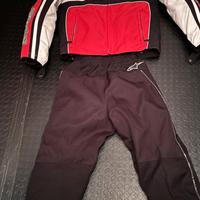 Completo Moto Alpinestars (M/S) + Stivali e guanti