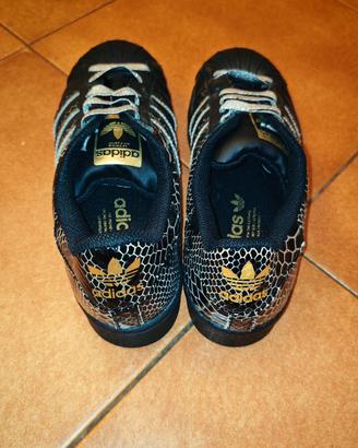 Adidas superstar pitonate oro donna