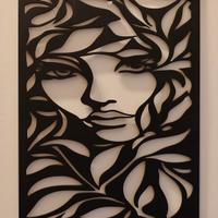 Quadro decorativo in legno – ritaglio silhouette f