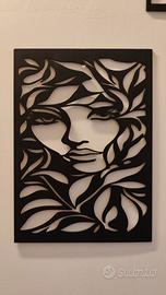 Quadro decorativo in legno – ritaglio silhouette f