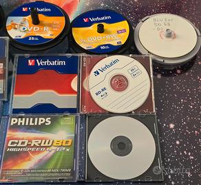 Stock Supporti Vergini BluRay DVD CD Verbatim