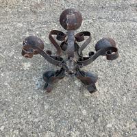Lampadario ferro battuto