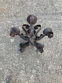 Lampadario ferro battuto