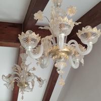 Lampadario Murano Mazzuccato - Vetro e Oro Zecchin