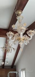 Lampadario Murano Mazzuccato - Vetro e Oro Zecchin