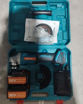 Smerigliatrice 96v angolare flex a doppia batteria