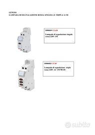 GEWISS lampade di segnalazione rossa varie